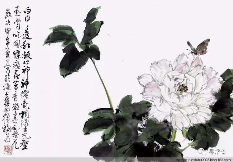 梅若最新牡丹画作视频，国色天香的艺术魅力展现